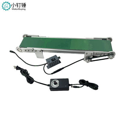 Conveyor belt with forward and reverse speed regulation, 12V desktop assembly line, small scientific and technological innovation experiment ZDH25