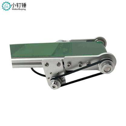 Conveyor belt with forward and reverse speed regulation, 12V desktop assembly line, small scientific and technological innovation experiment ZDH25