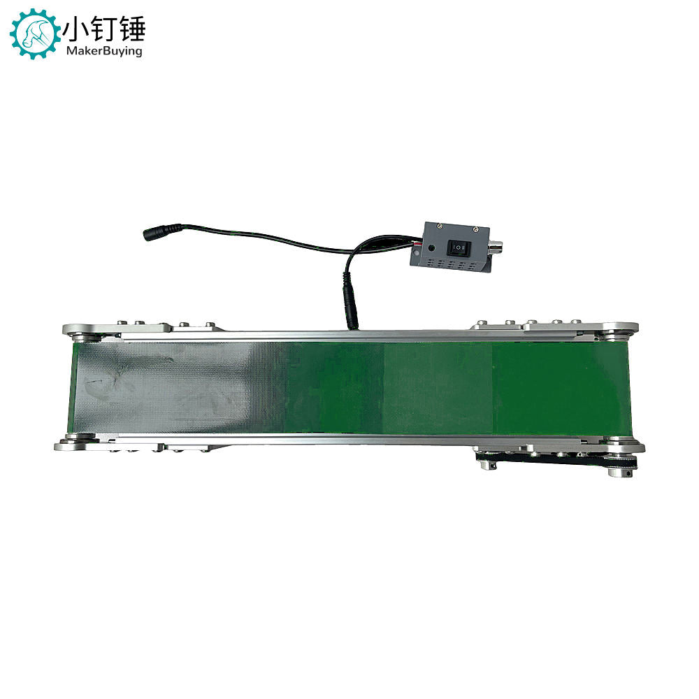 conveyor belt with forward and reverse speed regulation, 12V desktop assembly line, small scientific and technological innovation experiment ZDH25