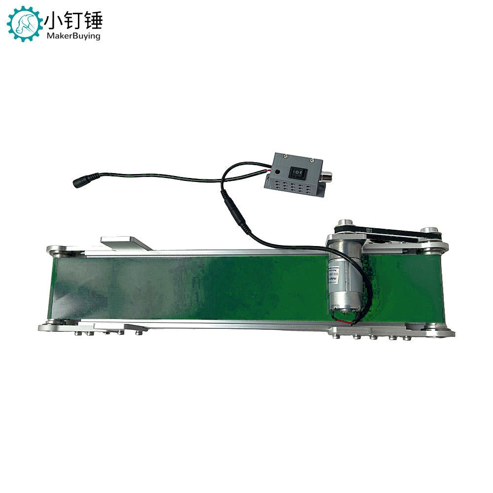 conveyor belt with forward and reverse speed regulation, 12V desktop assembly line, small scientific and technological innovation experiment ZDH25